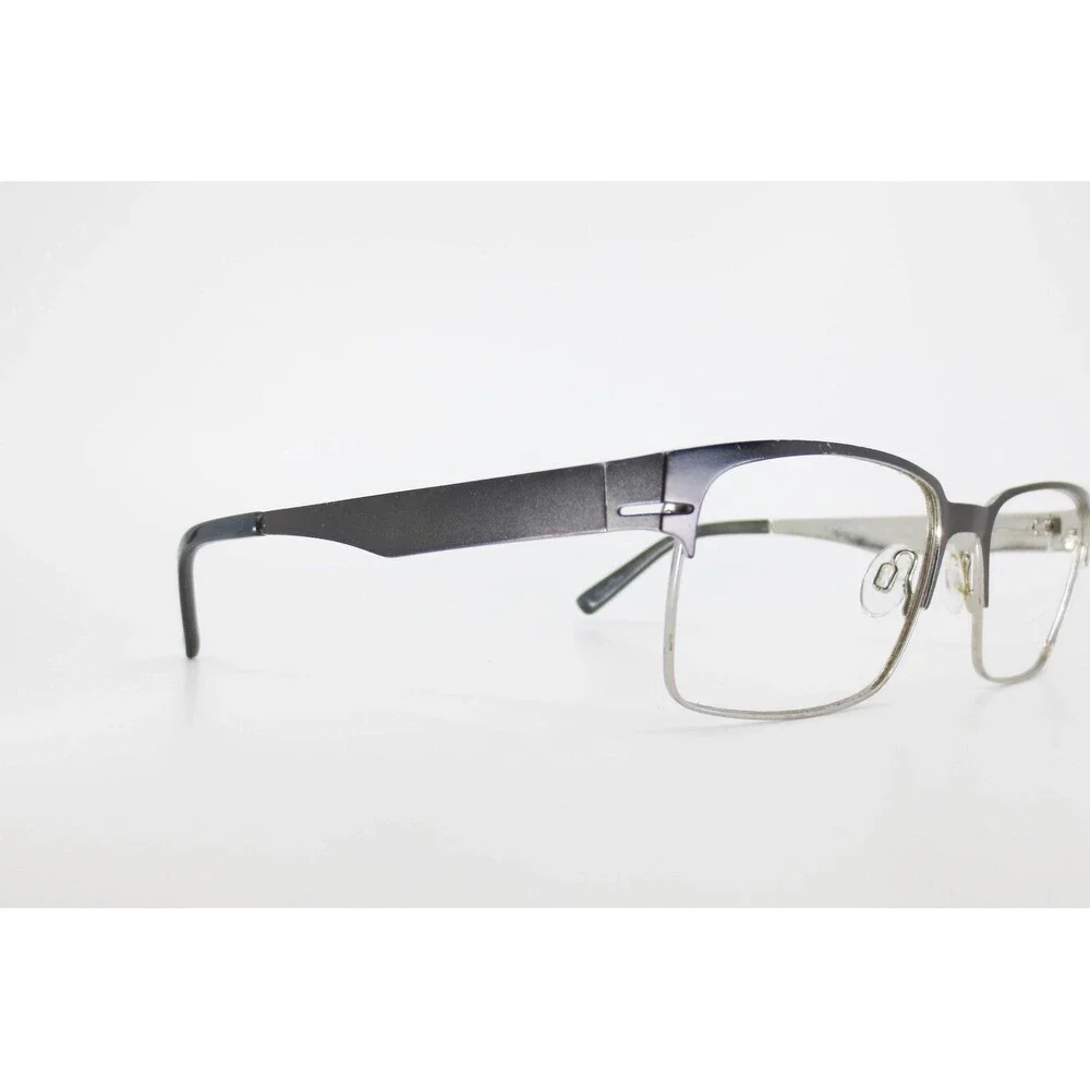 Zyloware Jackson Signature 1049 Eyeglasses Gunmetal Silver Rectangle Frames 145